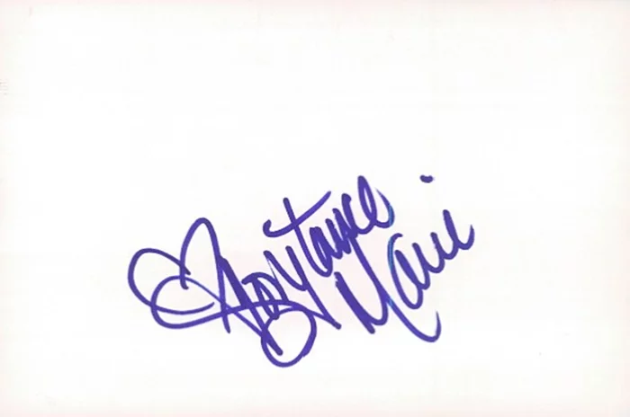 Constance Marie autograph