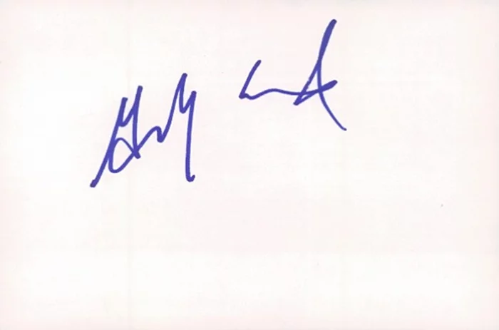 Geoffrey Arend autograph