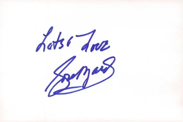 Rose Marie autograph