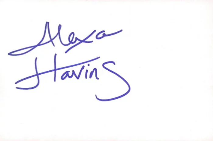Alexa Havins autograph