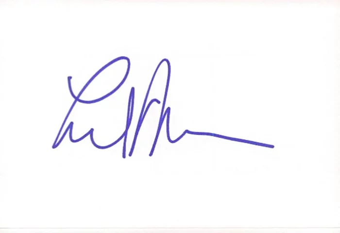 Leslie Moonves autograph