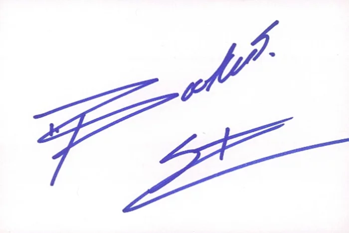 Booker T. autograph