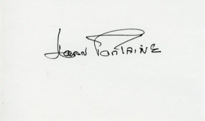 Joan Fontaine autograph