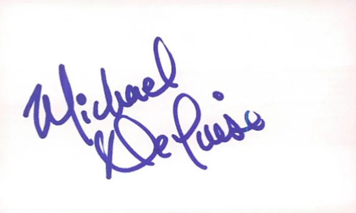 Michael DeLuise autograph