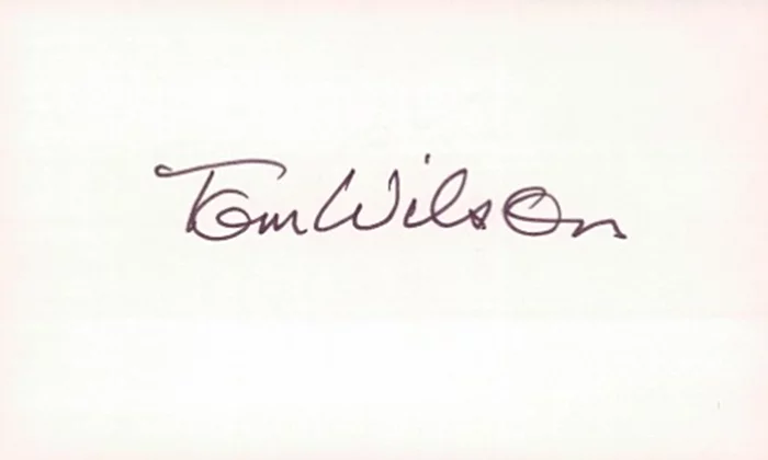 Tom Wilson autograph