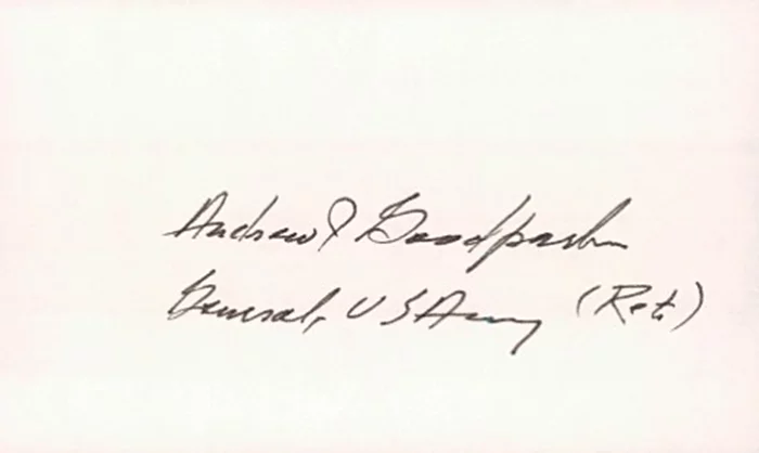 Andrew Goodpaster autograph