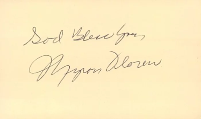 Myron Floren autograph