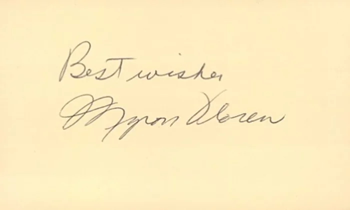 Myron Floren autograph
