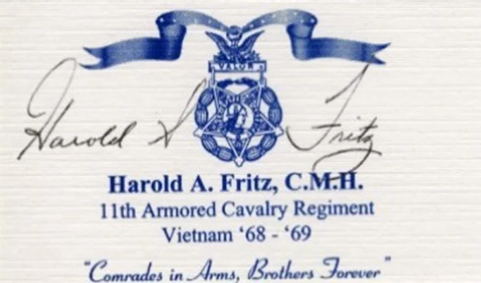 Harold Fritz autograph