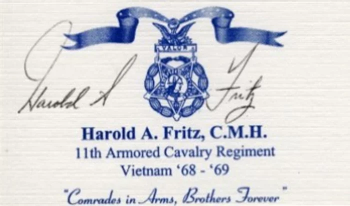 Harold Fritz autograph