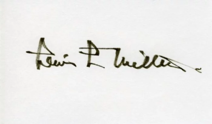 Lewis Millett autograph