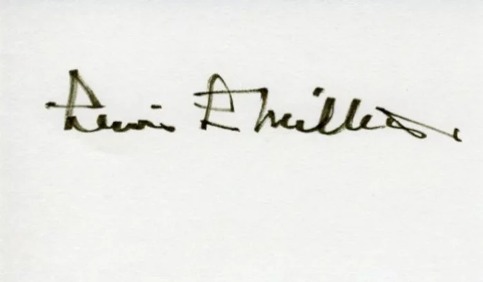 Lewis Millett autograph
