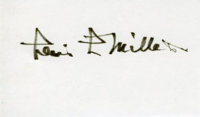 Lewis Millett autograph