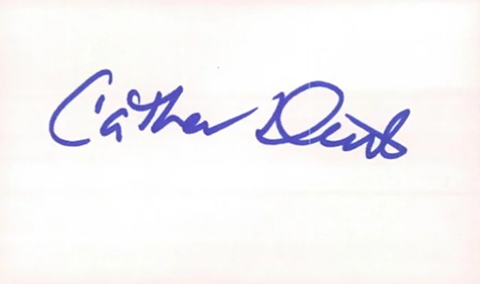 Catherine Dent autograph