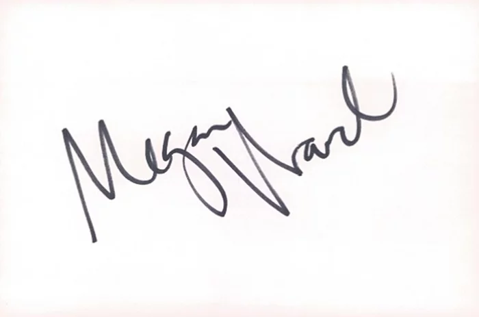 Megan Ward autograph