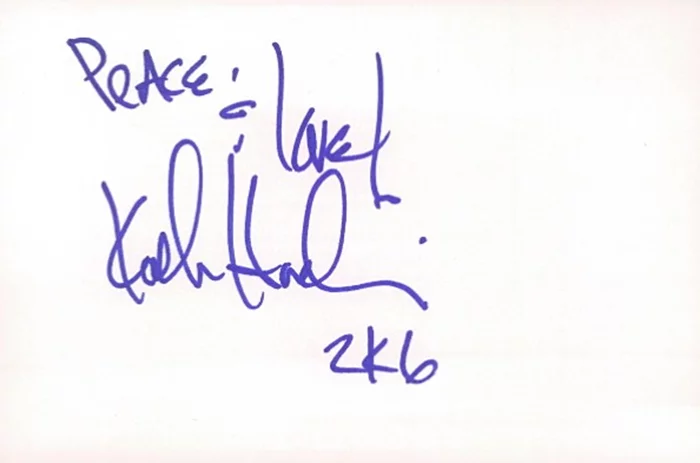 Kadeem Hardison autograph