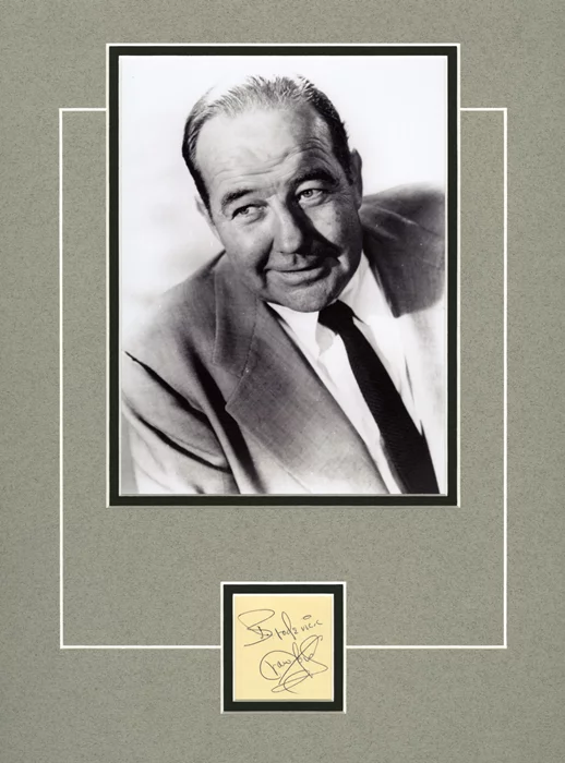 Broderick Crawford autograph
