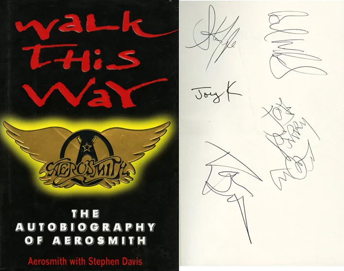 Aerosmith autograph