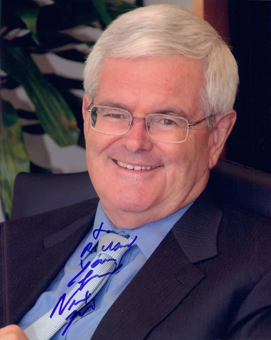 Newt Gingrich autograph