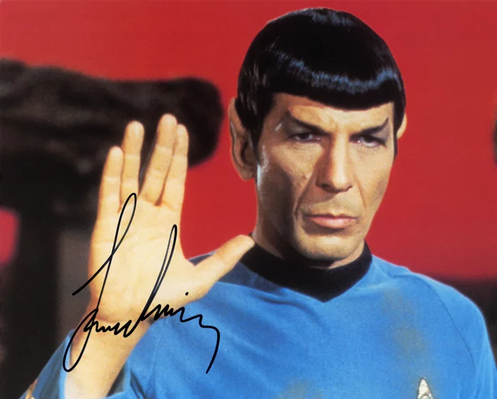 Leonard Nimoy autograph