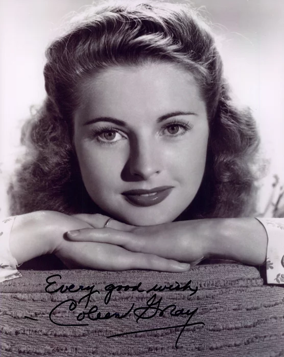 Coleen Gray autograph