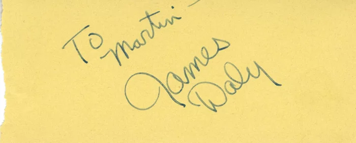 James Daly autograph