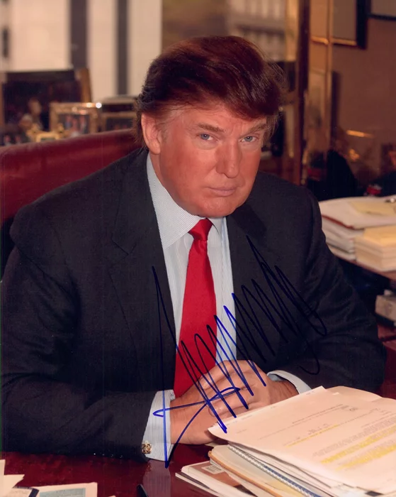 Donald Trump autograph
