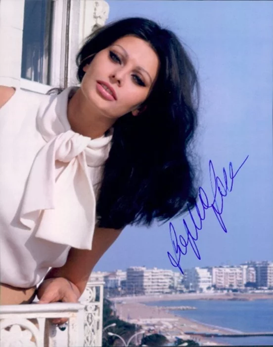 Sophia Loren autograph