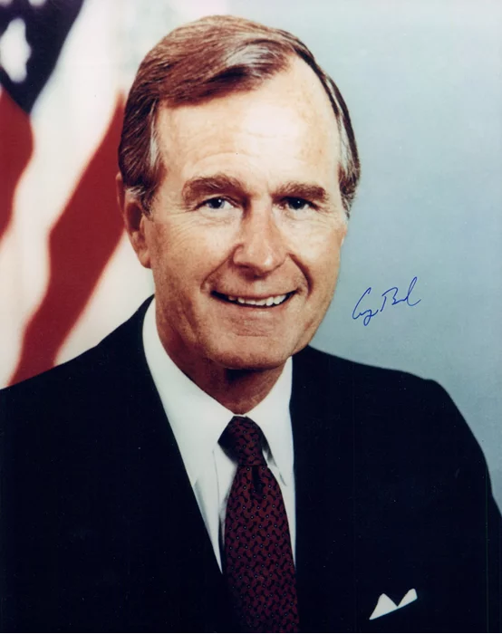 George Bush autograph