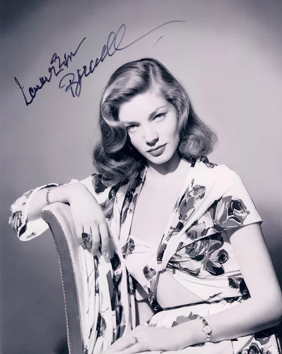 Lauren Bacall autograph