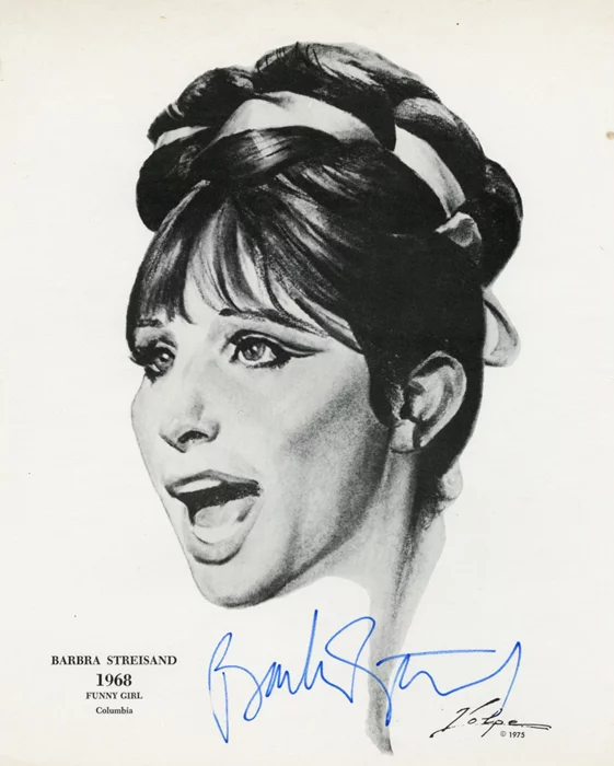 Barbra Streisand autograph