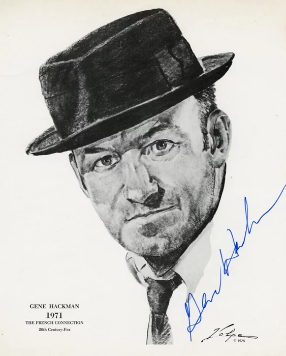 Gene Hackman autograph