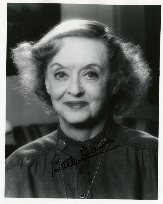 Bette Davis autograph