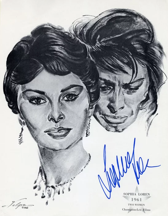 Sophia Loren autograph