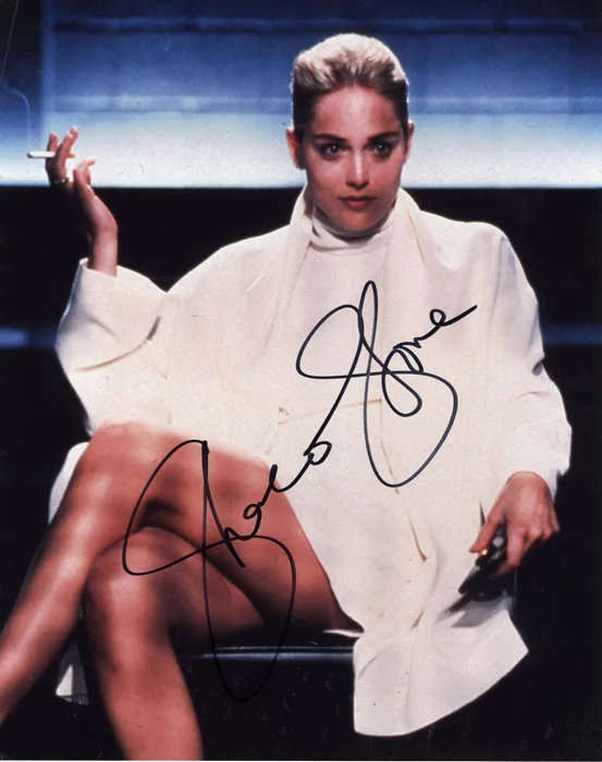Sharon Stone autograph