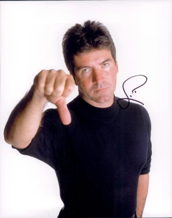 Simon Cowell autograph