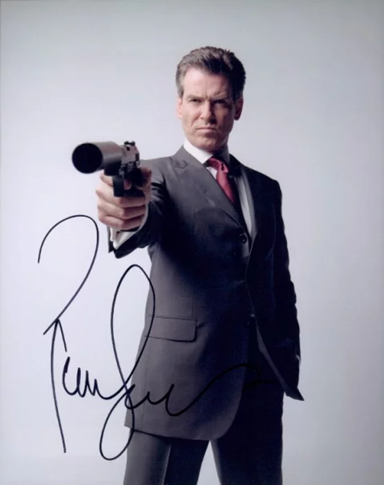 Pierce Brosnan autograph