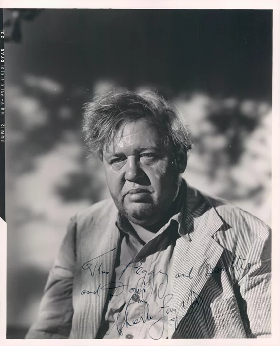 Charles Laughton autograph