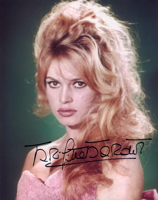 Brigitte Bardot autograph
