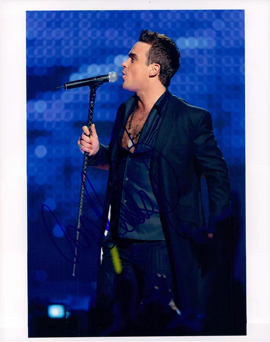 Robbie Williams autograph