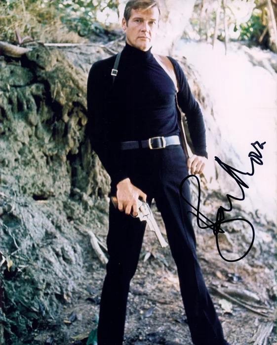 Roger Moore autograph