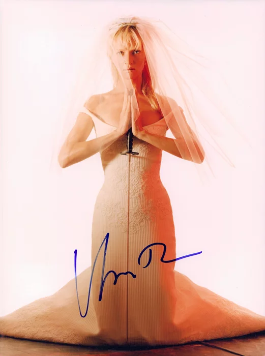 Uma Thurman autograph