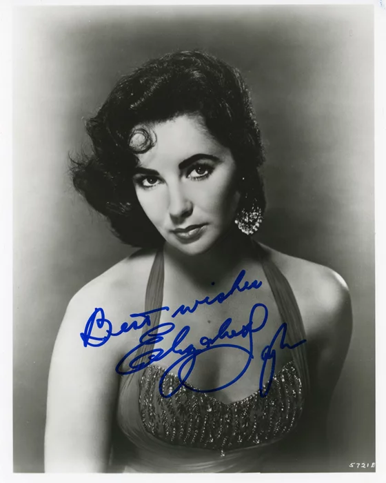 Elizabeth Taylor autograph