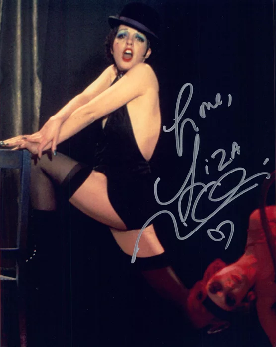 Liza Minnelli autograph