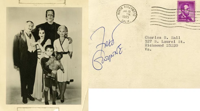 Fred Gwynne autograph