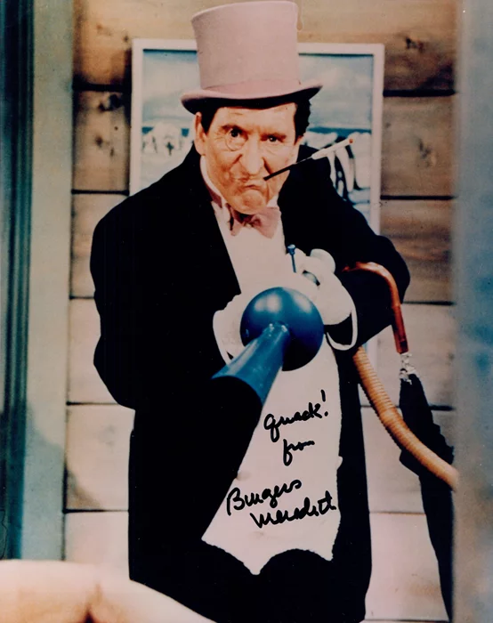 Burgess Meredith autograph