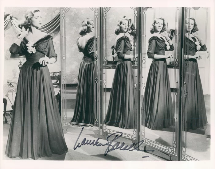 Lauren Bacall autograph