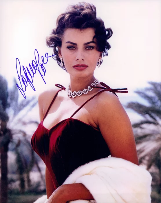 Sophia Loren autograph