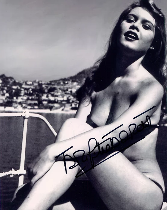 Brigitte Bardot autograph