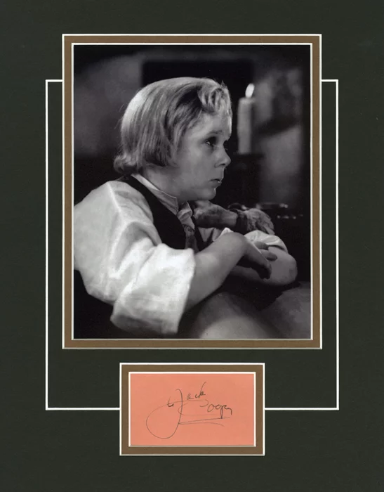 Jackie Cooper autograph